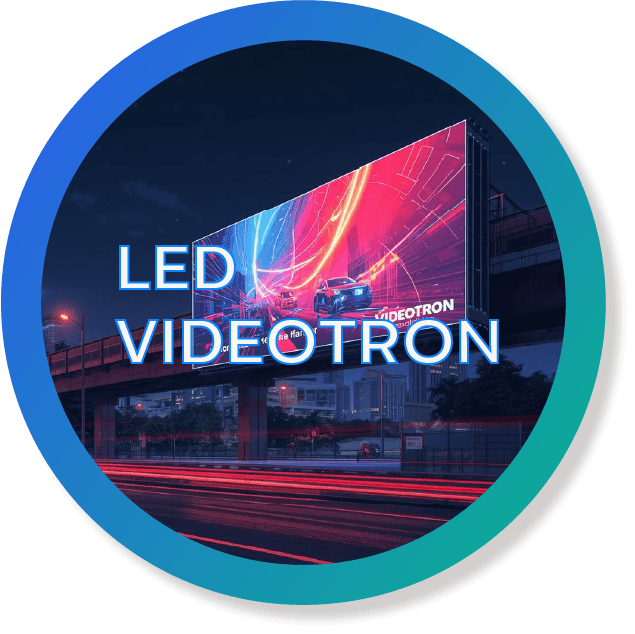 LED Videotron Badge